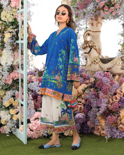 Vintage Charm - Nature’s Palette Lawn Suit