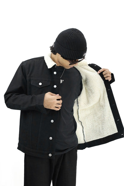 Urban Edge - Cozy Sherpa-Lined Jacket | AHB Luxe Wear Special Winter Collection