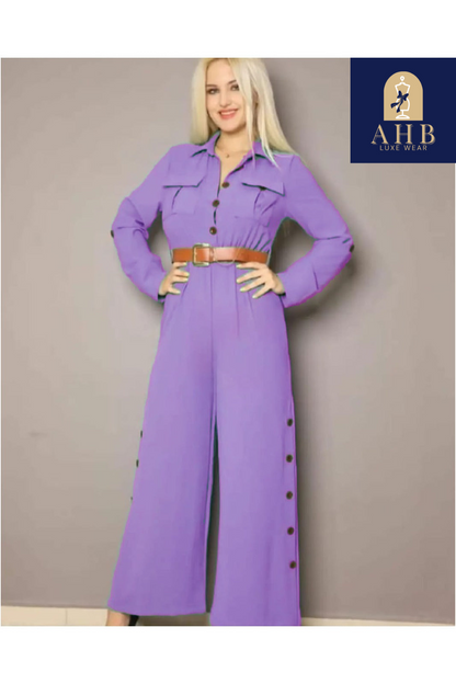 Chic  Jumpsuit with Belt – Your Perfect Wardrobe Staple