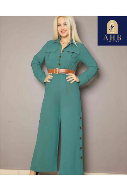 Chic  Jumpsuit with Belt – Your Perfect Wardrobe Staple